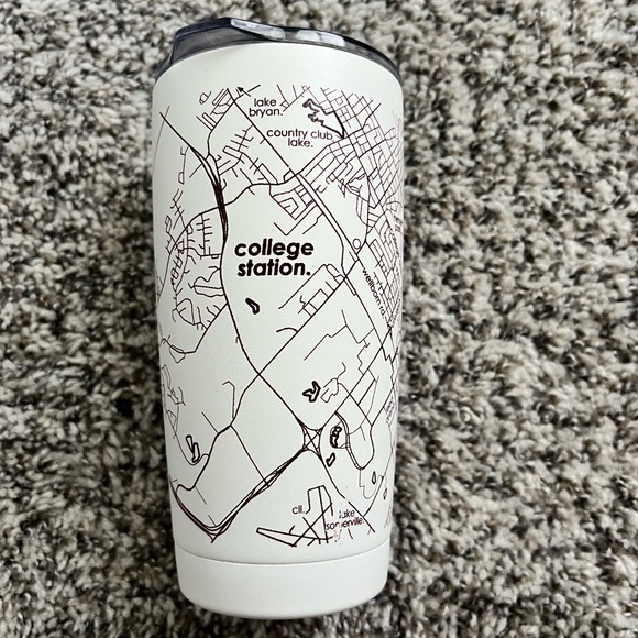 Uncommon Green College Station Map Tumbler - Picture 1 of 4